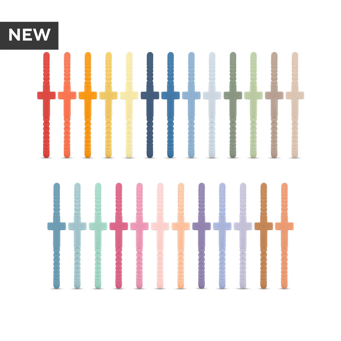 "NEW" VIRAL Cross Silicone Bracelets "PAINTED DESERT" 25 PACK "Share the Love of Jesus"