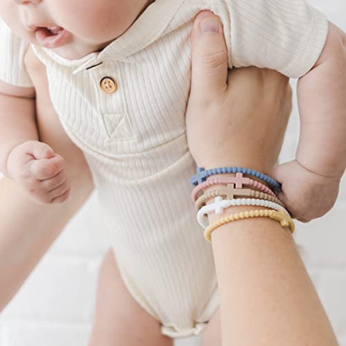 "NEW" VIRAL Silicone Cross Bracelets "Highlights" 5 pack "Share the Love of Jesus"