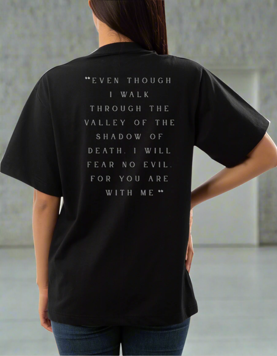“I Will Not Fear" Psalm 23:4 Women's Relaxed Fitted Tee