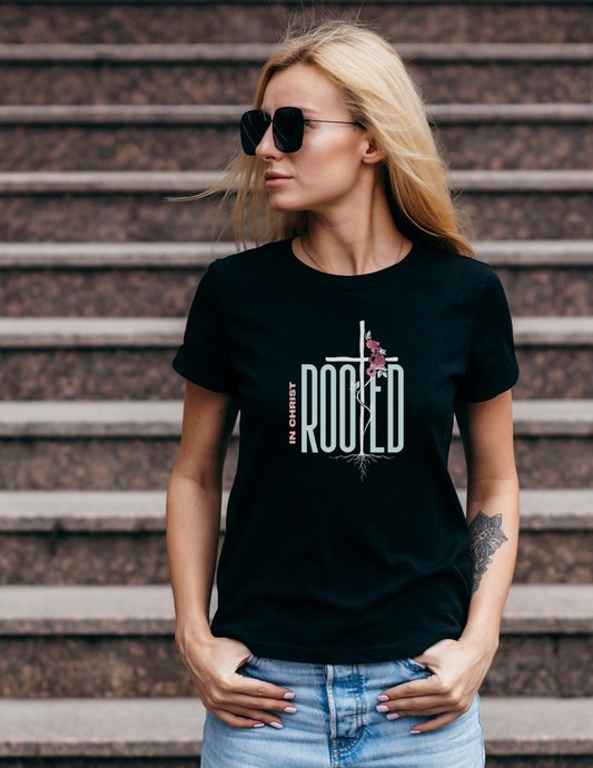 Rooted In Christ Christian Women of Faith T-Shirt