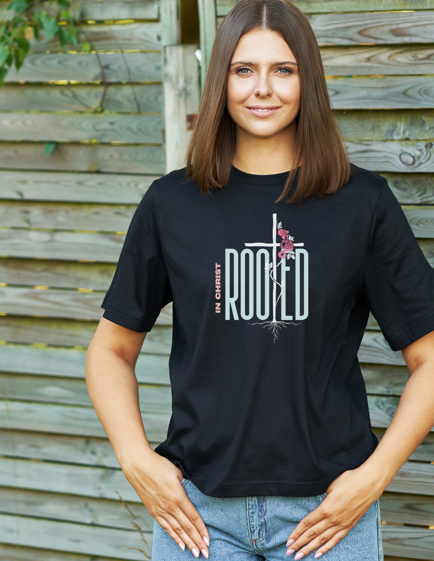 Rooted In Christ Christian Women of Faith T-Shirt