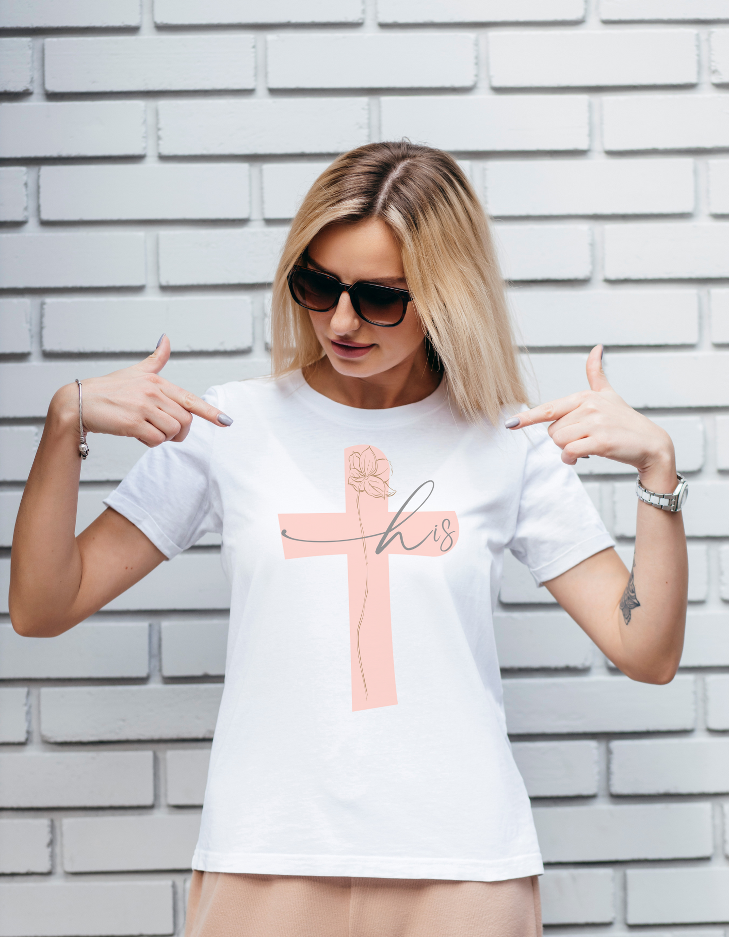 "HIS" Collection - His Identity Secured - Christian Women Classic T-Shirt