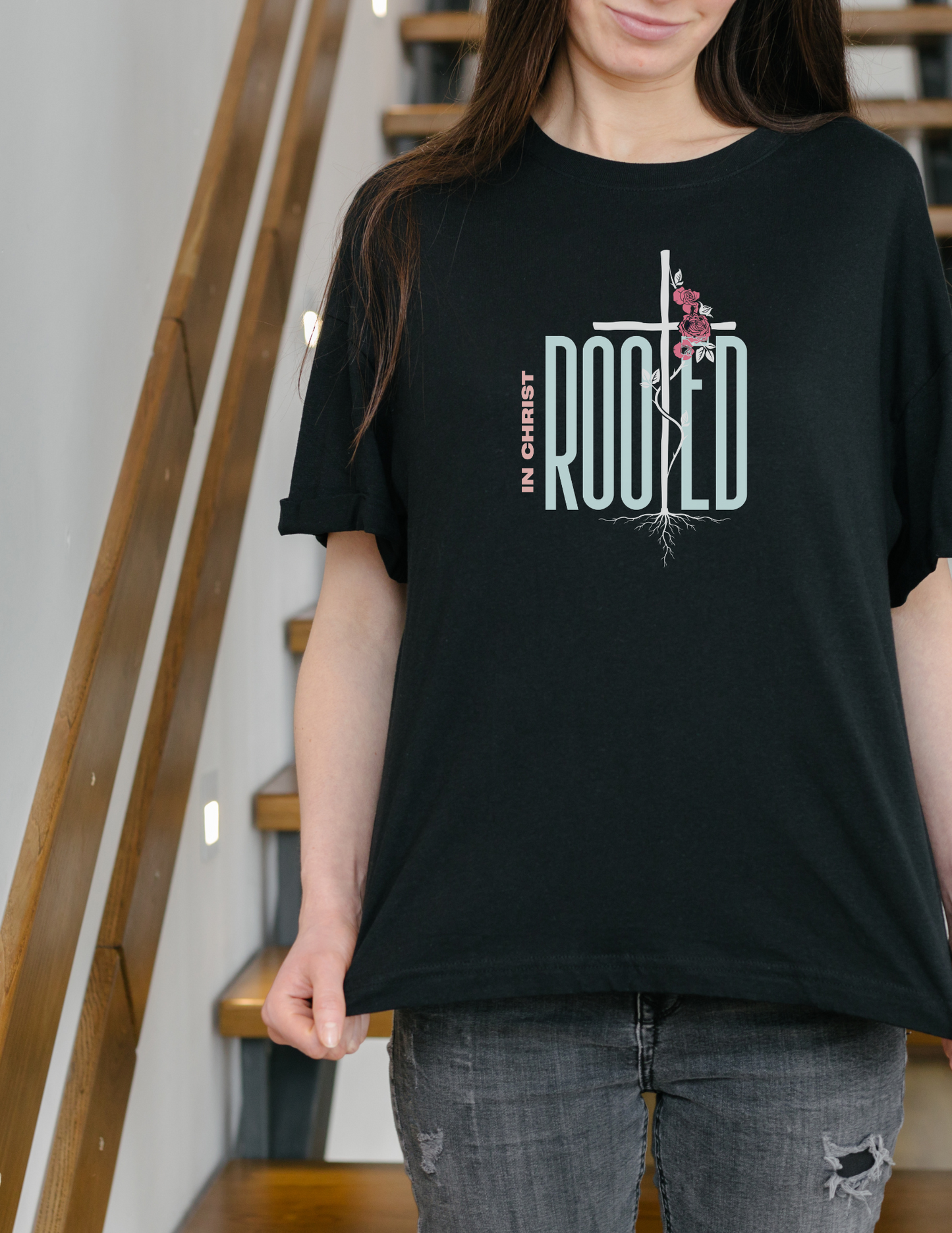 Rooted In Christ Christian Women of Faith T-Shirt
