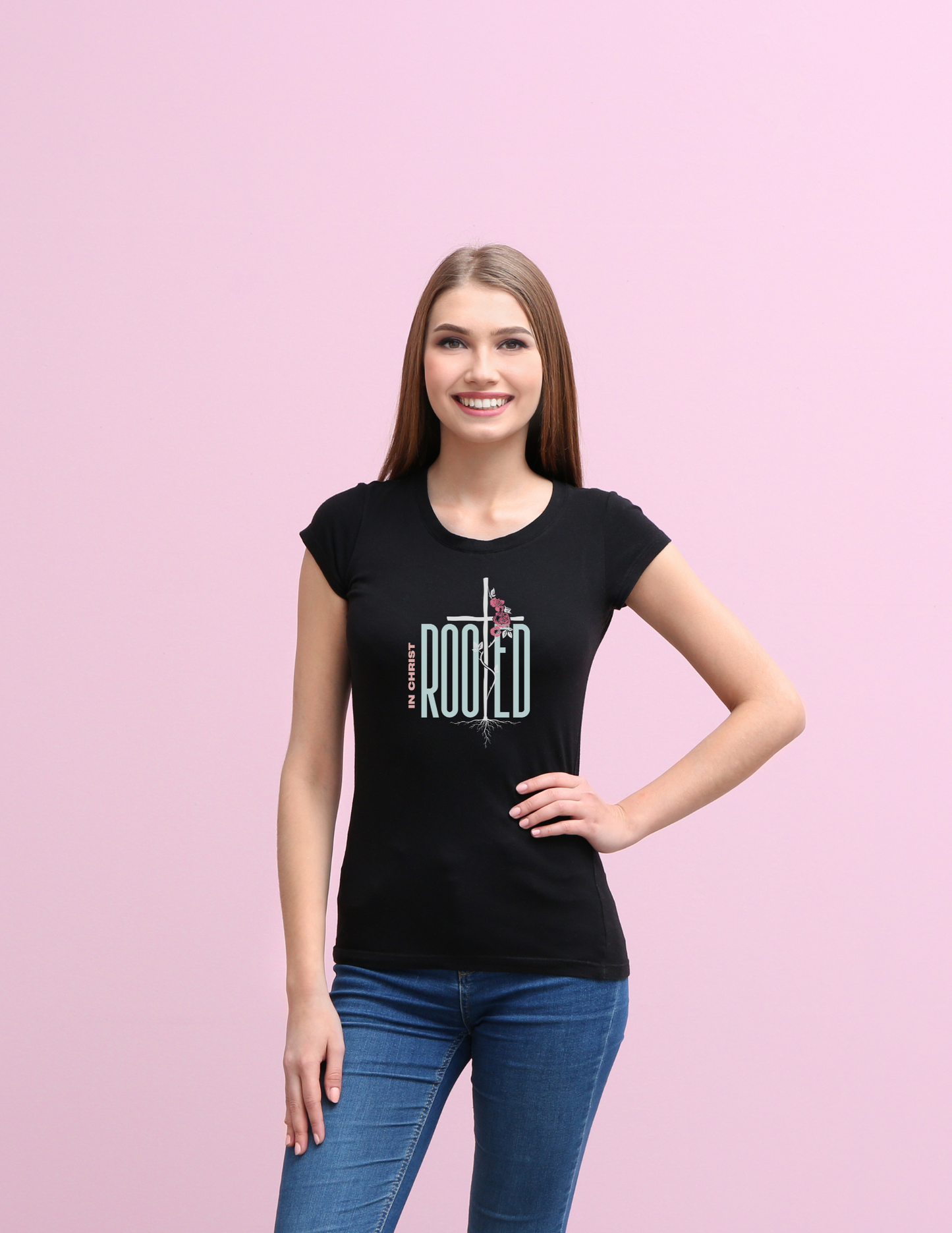 Rooted In Christ Christian Women of Faith T-Shirt