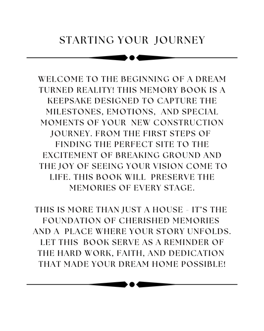 New Construction Journey - A Guided Faith-Filled Experience