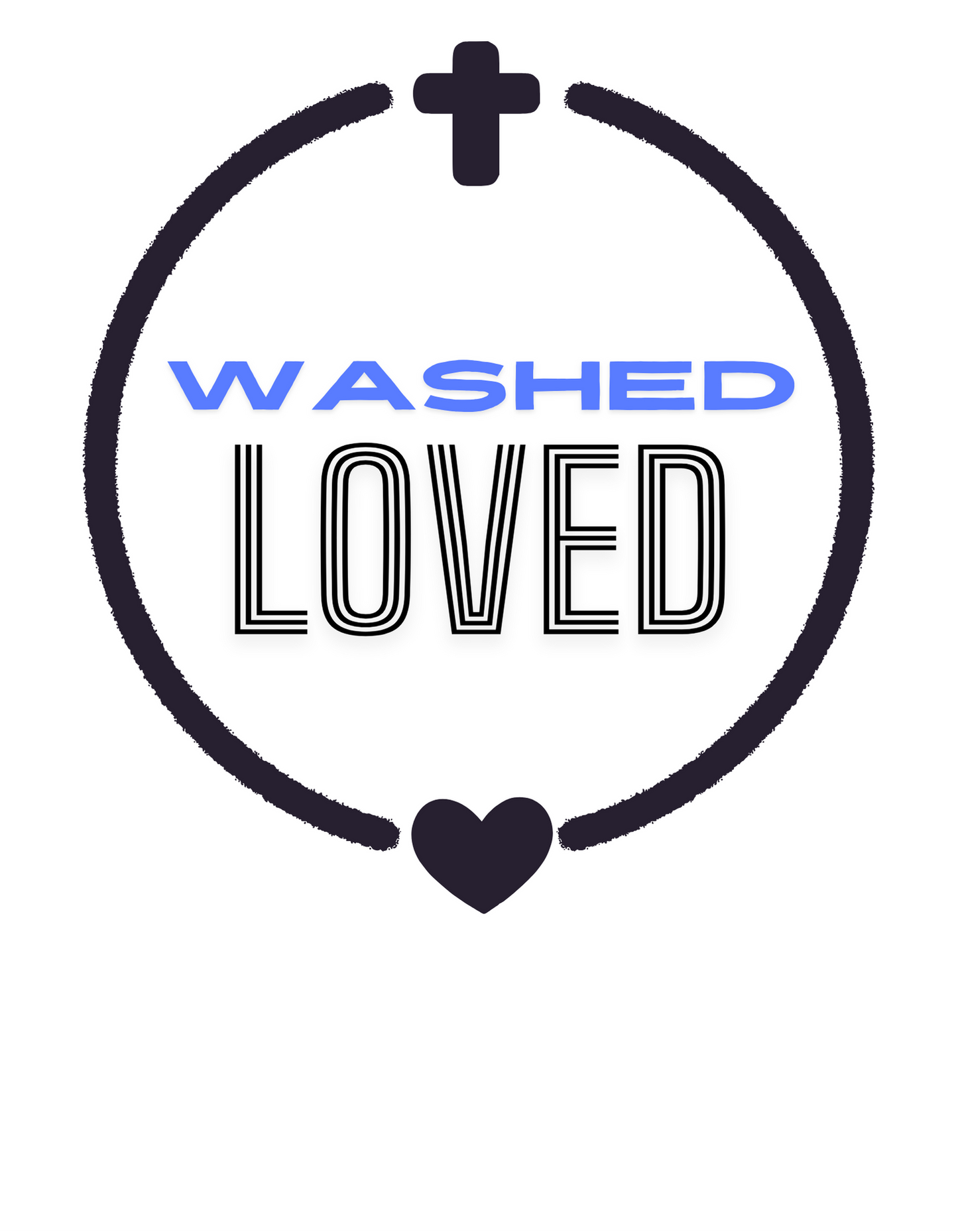 Washed. Loved. – Christian Youth Tee for Girls | Identity in Christ